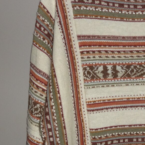 Chaps women's sweater size L, cotton/linen, pull over long sleeves, round neck - Picture 13 of 15